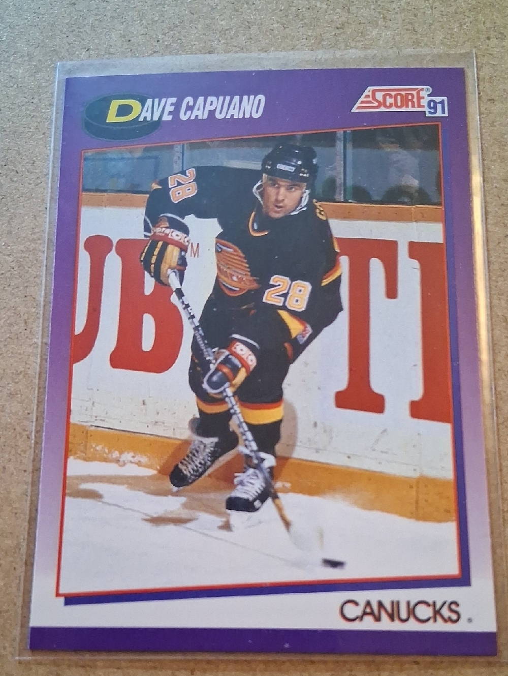 Vancouver Canucks NHL Hockey Cards - Dave Capuano